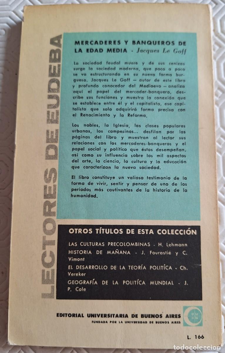 Libros de segunda mano: Mercaderes y Banqueros de la Edad Media - Jaques Le Goff - Foto 2