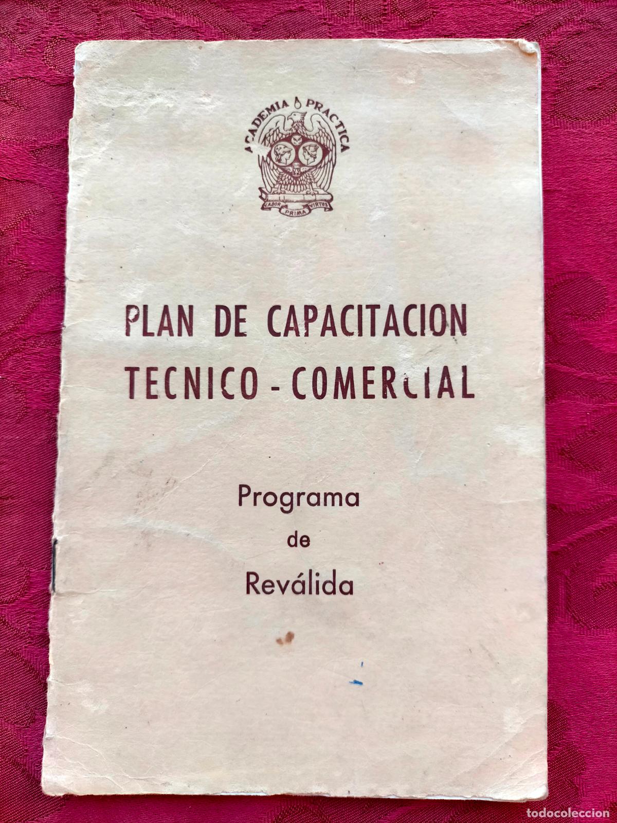Libros de segunda mano: Plan de capacitaci&oacute;n tecnico-comercial Programa de Rev&aacute;lida - Foto 1