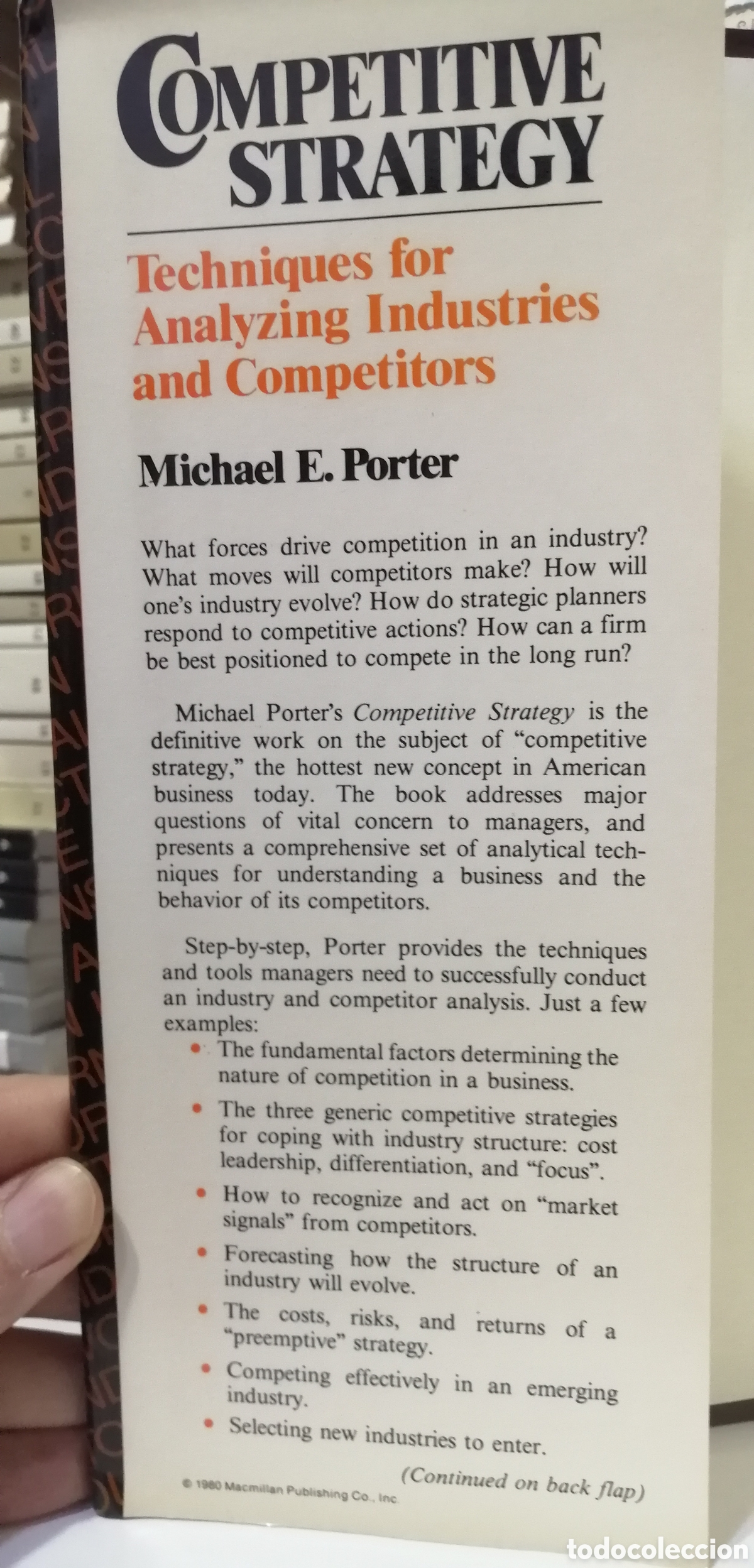 Libros de segunda mano: Competitive Strategy Michael E. Porter Techniques for Analyzing Industries and Competitors - Foto 6