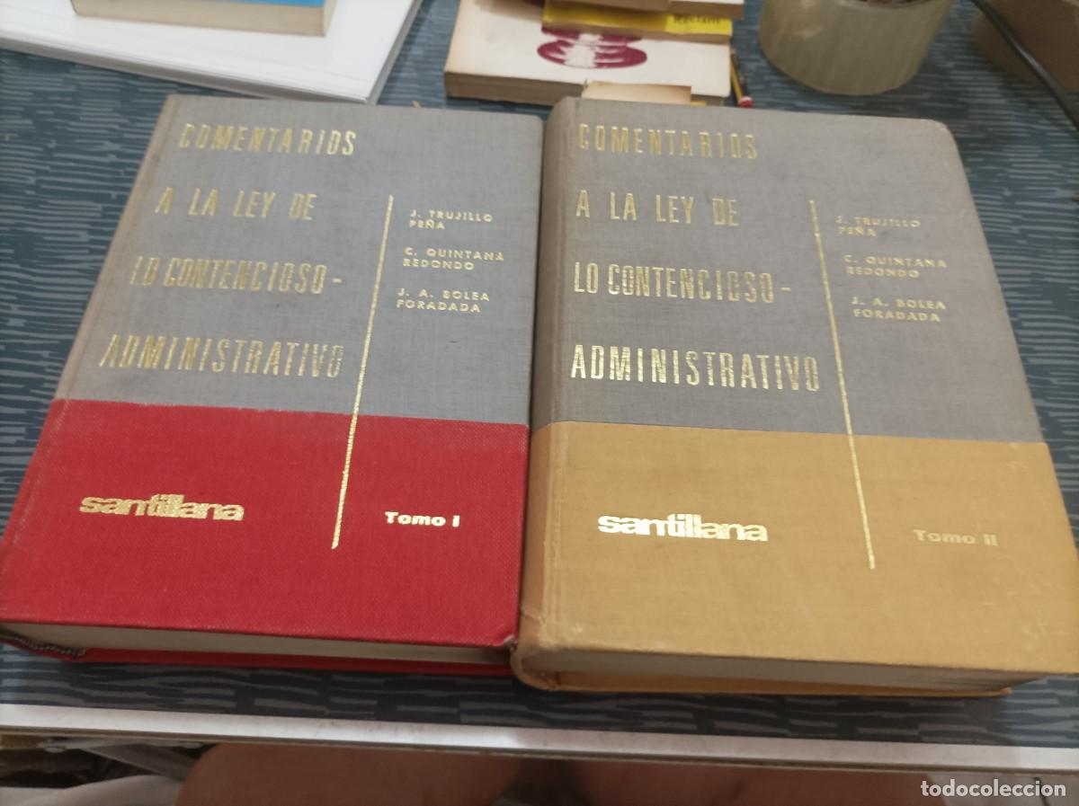 Libri di seconda mano: COMENTARIOS A LA LEY DE LO CONTENCIOSO ADMINISTRATIVO,2 T, TRUJILLO, QUINTANA,BOLEA FORADADA.