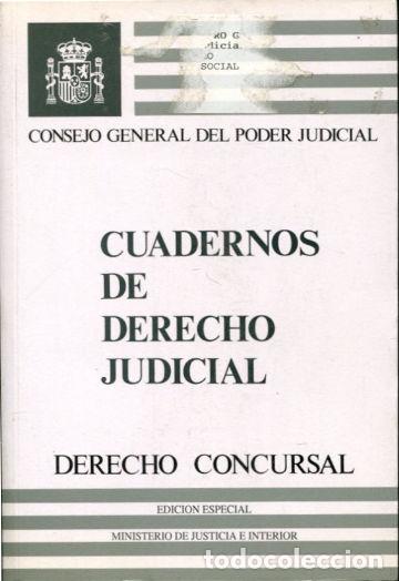 Libros de segunda mano: DERECHO CONCURSAL. - CONSEJO GENERAL DEL PODER JUDICIAL. - Foto 1