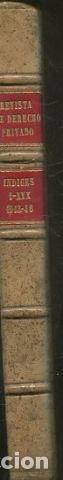 Libri di seconda mano: REVISTA DE DERECHO PRIVADO. INDICE SISTEMATICO GENERAL DE LOS XX PRIMEROS TOMOS (1913-1933). - VV.AA