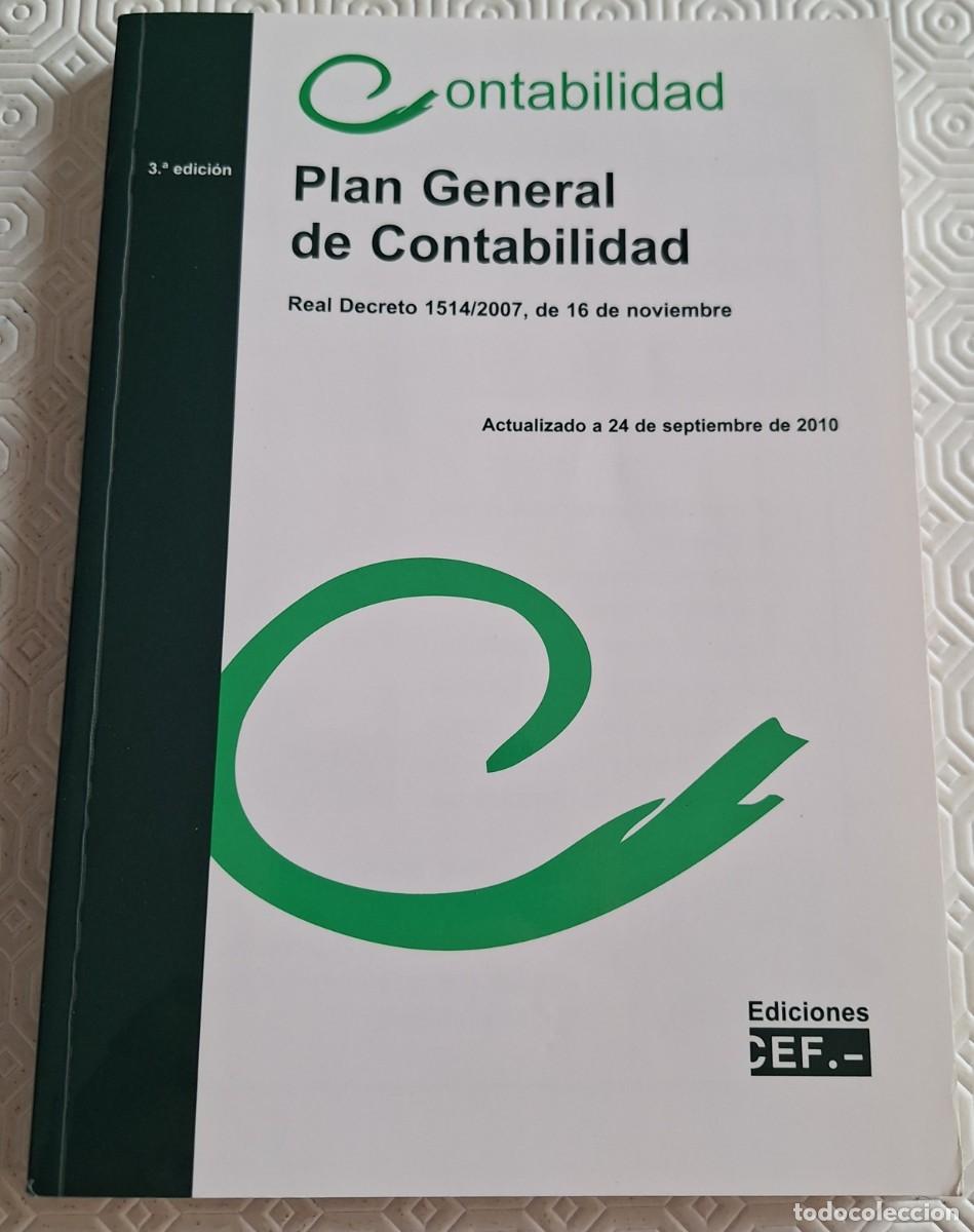 Libros de segunda mano: Plan General de Contabilidad - CEF - Foto 1