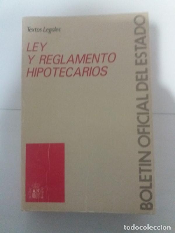 Libros de segunda mano: Ley y Reglamento Hipotecarios - Foto 1