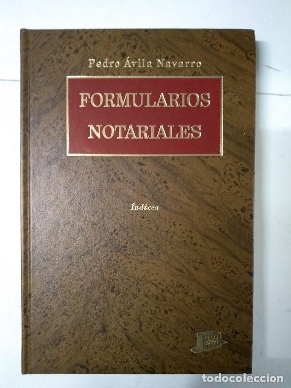 Libros de segunda mano: Formularios Notariales - Pedro &Aacute;vila Navarro - Foto 1