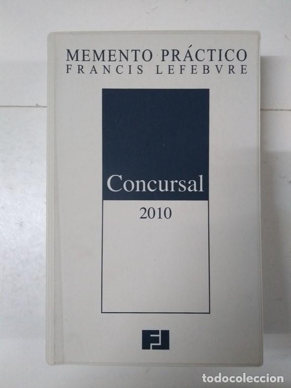 Libros de segunda mano: Memento Pr&aacute;ctico. Concursal 2010 - Francis Lefebvre - Foto 1