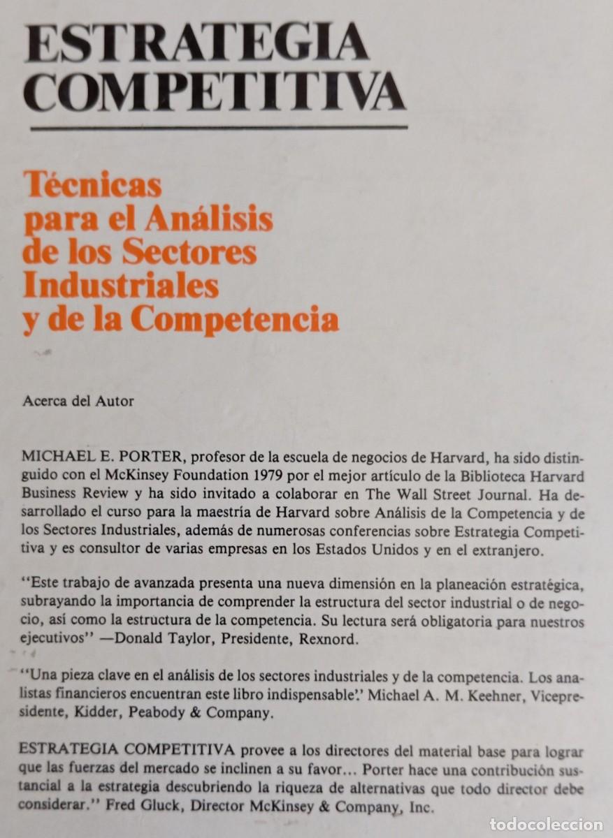 Libros de segunda mano: ESTRATEGIA COMPETITIVA - MICHAEL E. PORTER - Foto 2