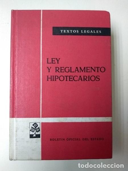 Libros de segunda mano: Ley y Reglamento Hipotecarios - Foto 1