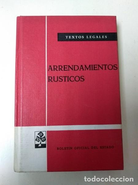Libros de segunda mano: Arrendamientos rusticos - Foto 1