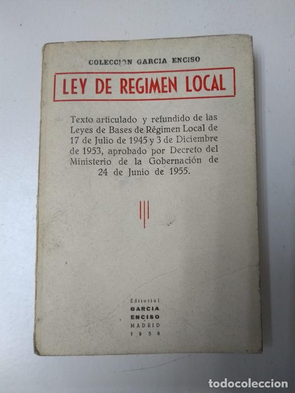 Libros de segunda mano: Ley de regimen local - Foto 1