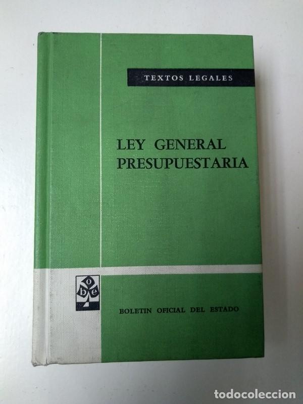 Second hand books: Ley general presupuestaria