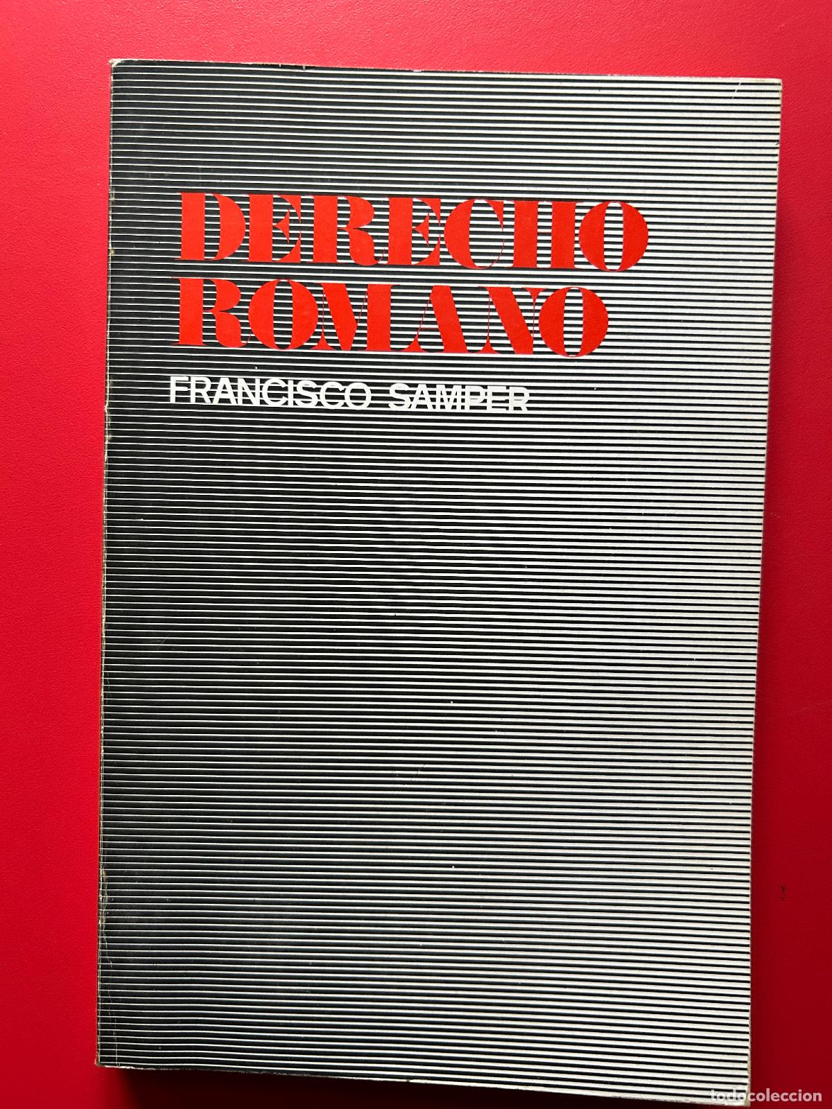 Libros de segunda mano: Derecho romano - SAMPER Franciso - Foto 1