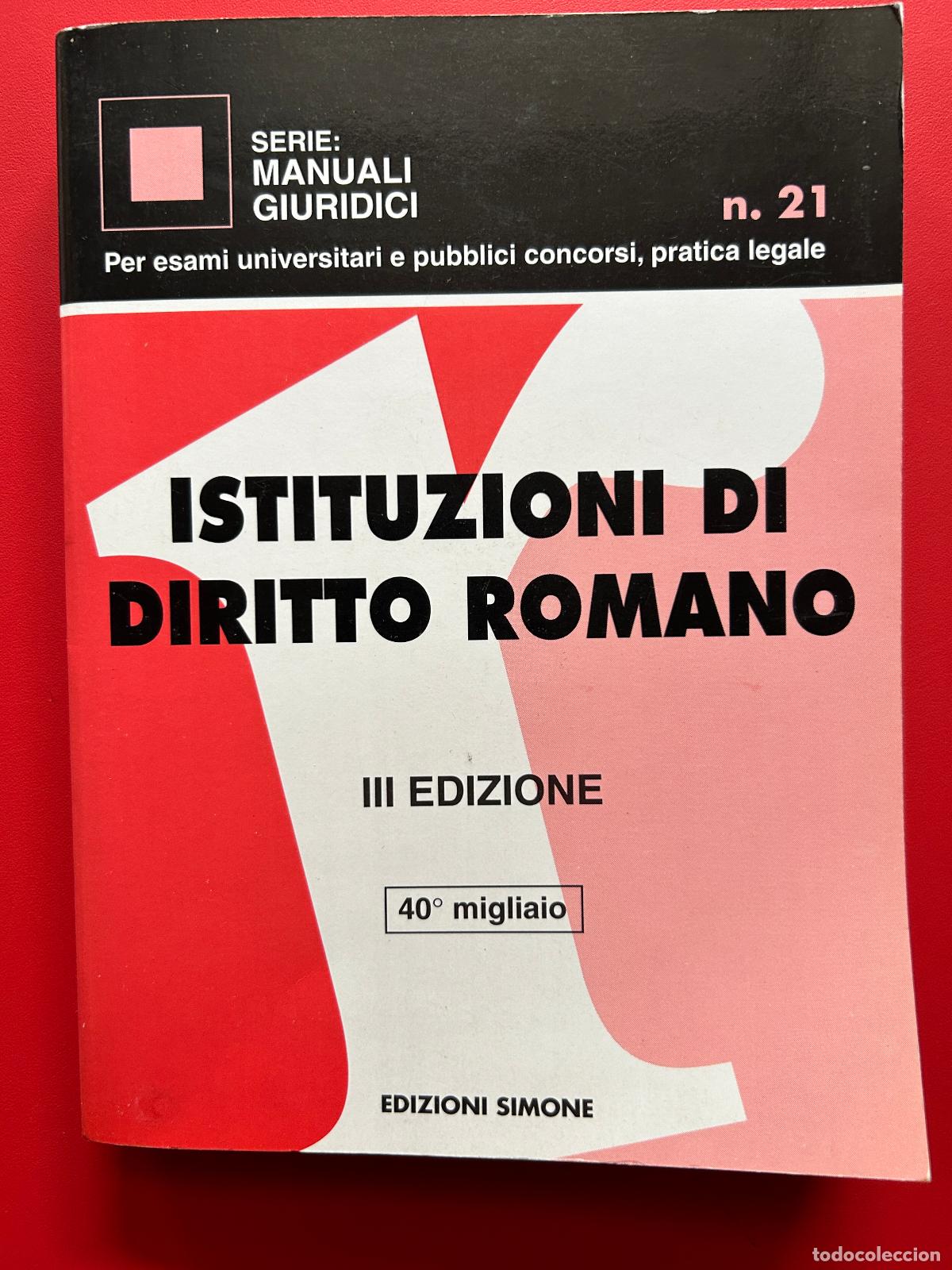 Libri di seconda mano: Istituzioni di diritto romano - BELTRANI Sergio