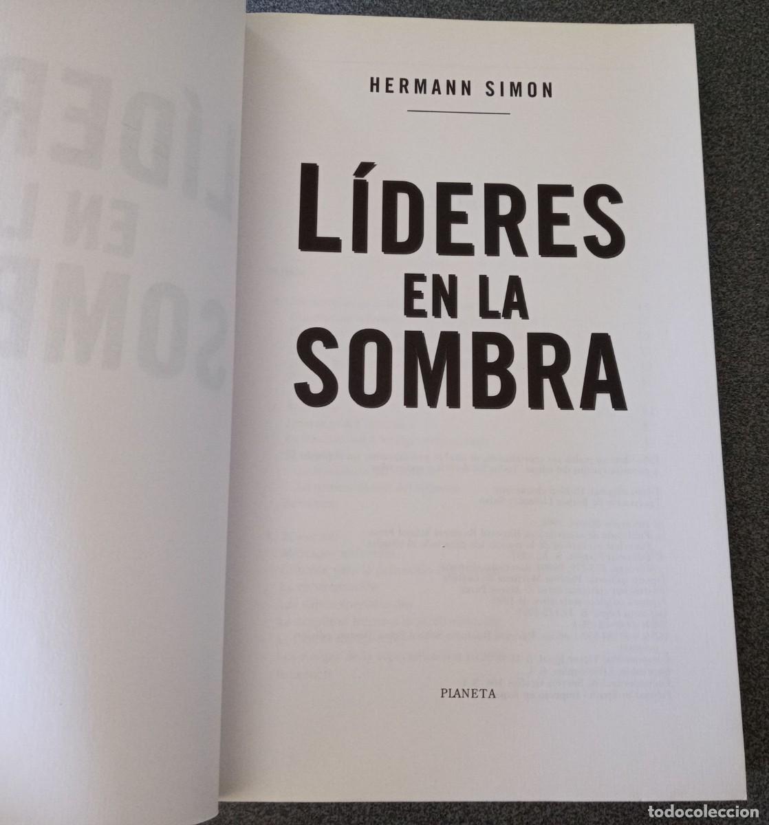 Libros de segunda mano: L&iacute;deres En La Sombra Hermann Simon - Foto 4