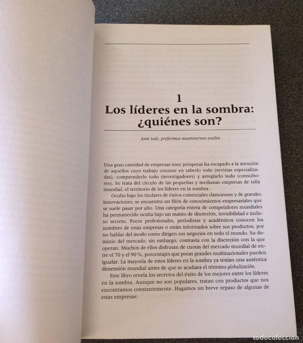 Libros de segunda mano: L&iacute;deres En La Sombra Hermann Simon - Foto 8