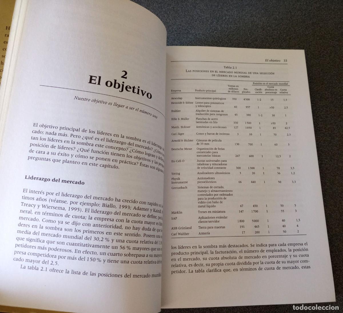 Libros de segunda mano: L&iacute;deres En La Sombra Hermann Simon - Foto 9