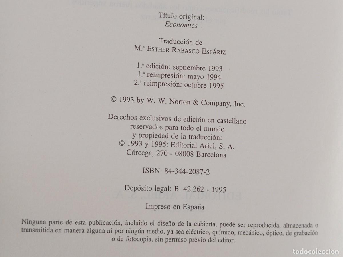 Libros de segunda mano: ECONOMIA - JOSEPH E. STIGLITZ - Foto 3