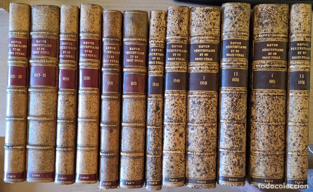 Libri di seconda mano: REVUE PENITENTIAIRE ET DE DROIT PENAL. BULLETIN DE LA SOCIETE GENERALE DES PRISONS ET DE LEGISLATION