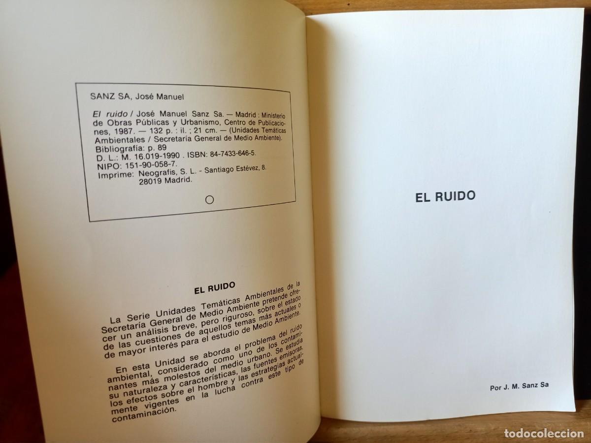 Libros de segunda mano: EL RUIDO. MOPU. 1990 - Foto 3