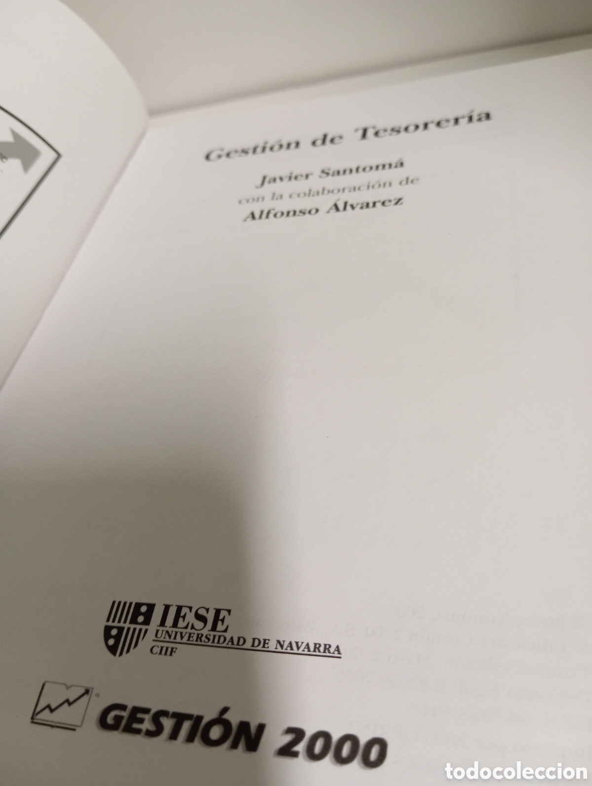 Libros de segunda mano: Gesti&oacute;n de tesorer&iacute;a. Javier Santom&aacute; - Foto 4