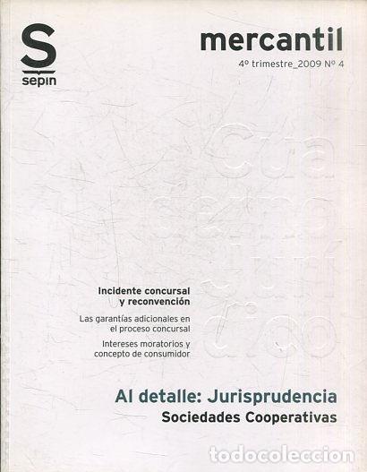 Gebrauchte B&uuml;cher: SOCIEDADES COOPERATIVAS. AL DETALLE: JURISPRUDENCIA. MERCANTIL 4&ordm; TRIMESTRE_2009 N&ordm;4. - VV.AA.
