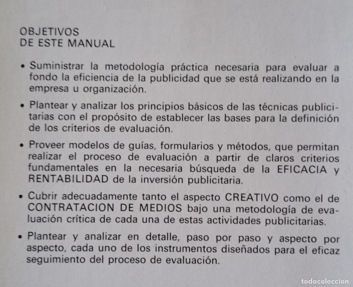 Libros de segunda mano: COMO EVALUAR SU PUBLICIDAD - Foto 2