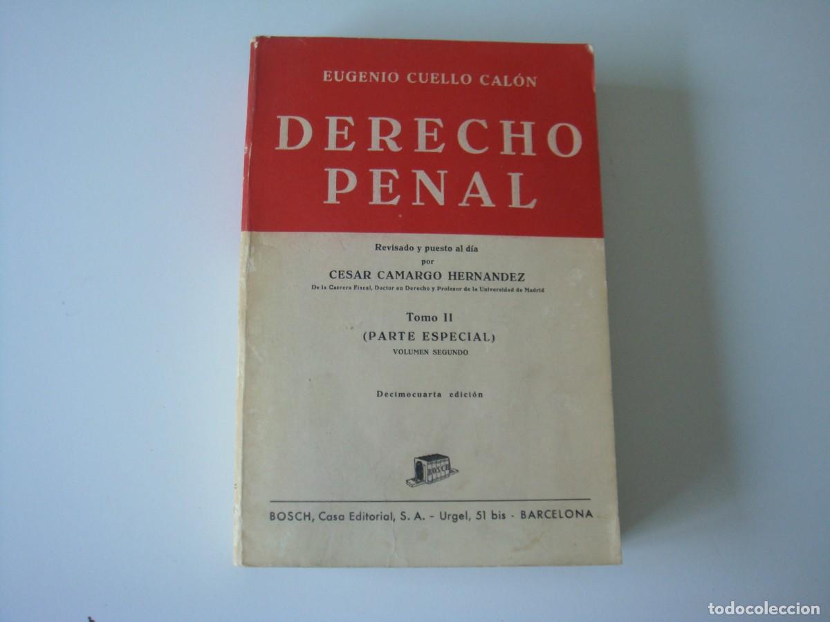Libros de segunda mano: DERECHO PENAL EUGENIO CUELLO CALON - Foto 1