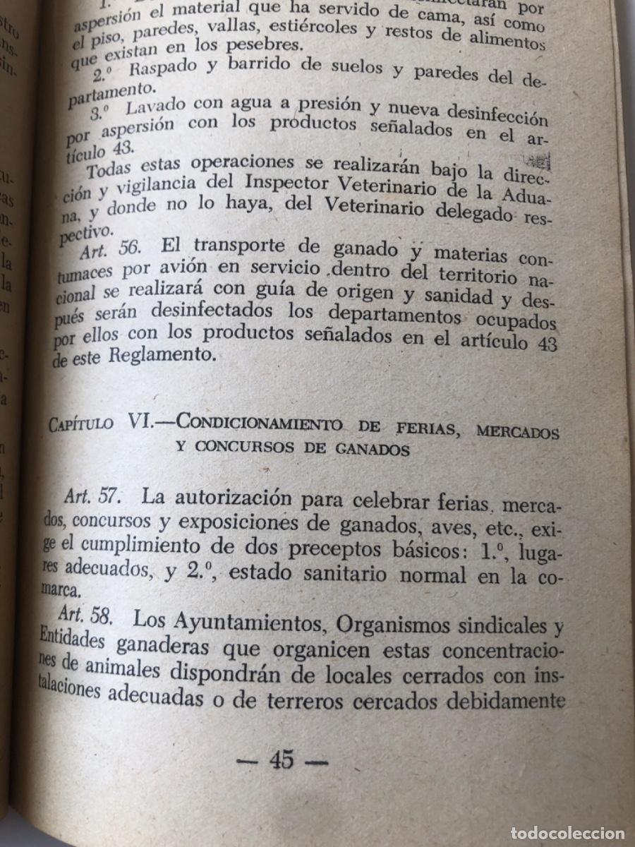 Libros de segunda mano: Ley y reglamento de epizootias - Foto 3