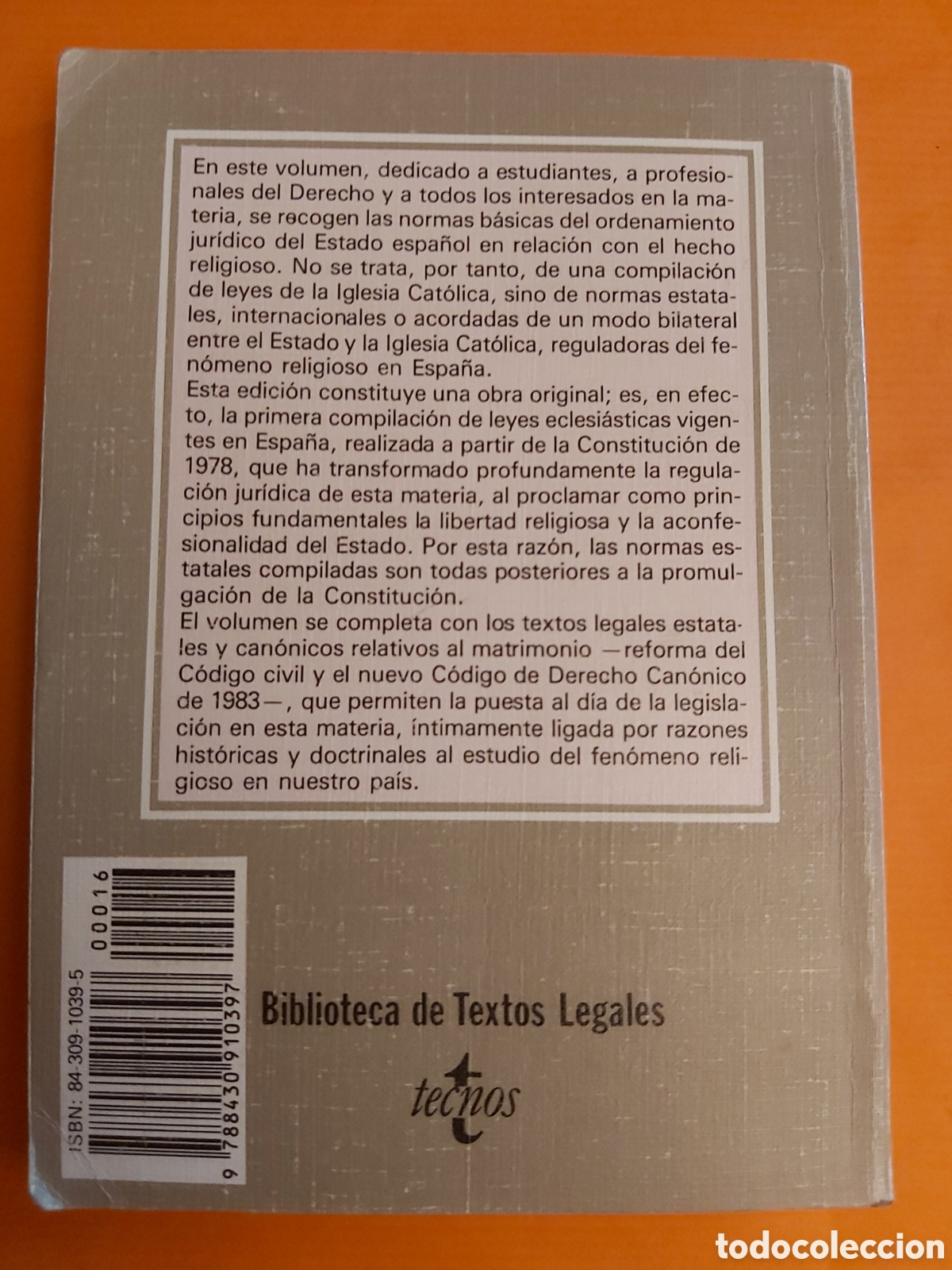 Libros de segunda mano: CODIGO CIVIL + LEGISLACION ECLESIASTICA TECNO 1990/91 - Foto 14