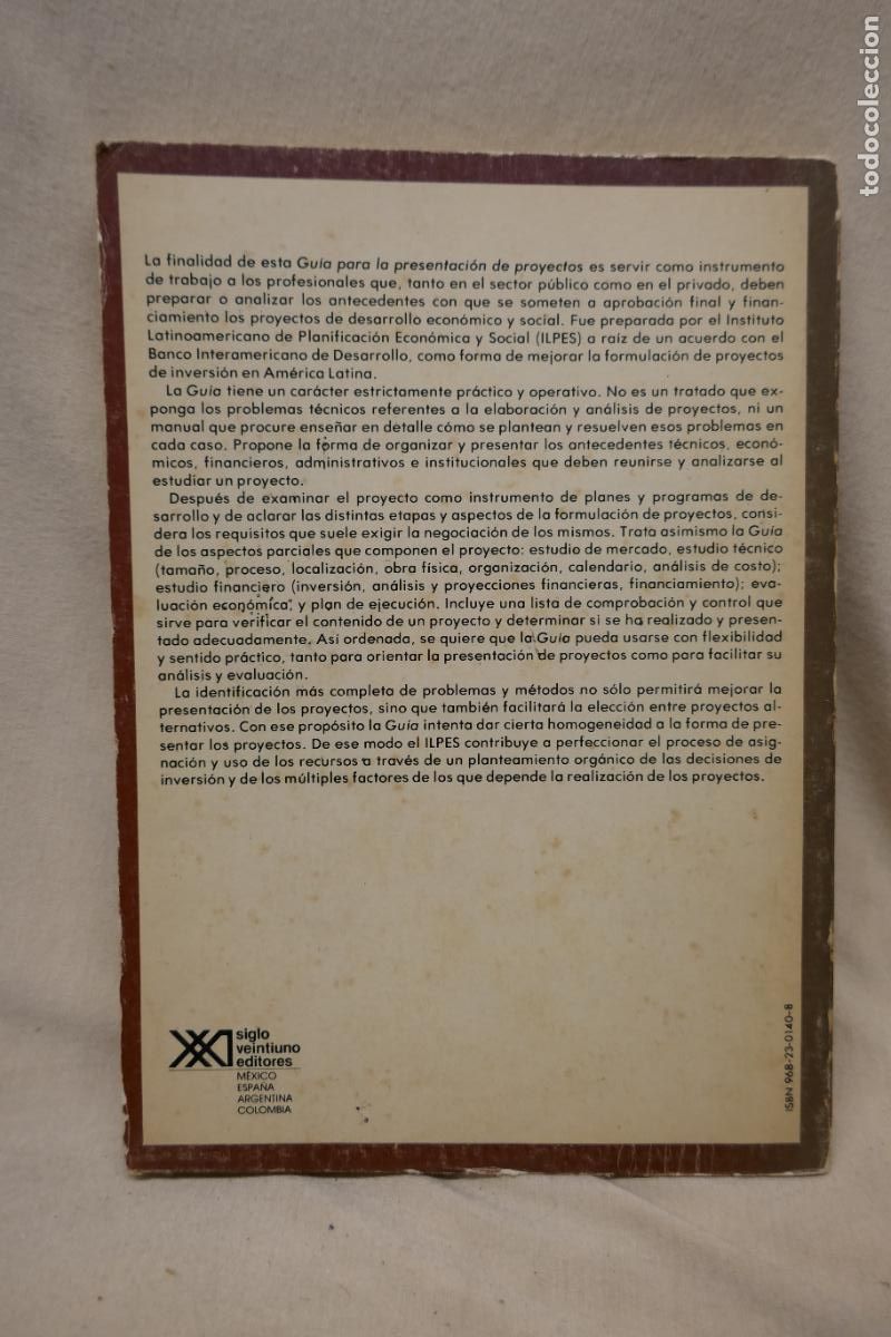 Libros de segunda mano: GU&Iacute;A PARA LA PRESENTACI&Oacute;N DE PROYECTOS - ILPES - Foto 18