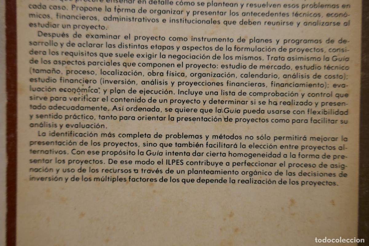 Libros de segunda mano: GU&Iacute;A PARA LA PRESENTACI&Oacute;N DE PROYECTOS - ILPES - Foto 20