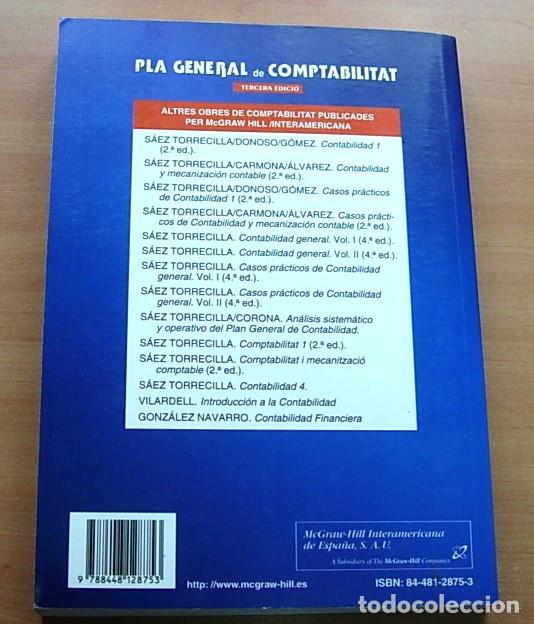 Libros de segunda mano: Libro PLA GENERAL DE COMPTABILITAT 1991 Excelente en Catal&agrave; - Foto 2