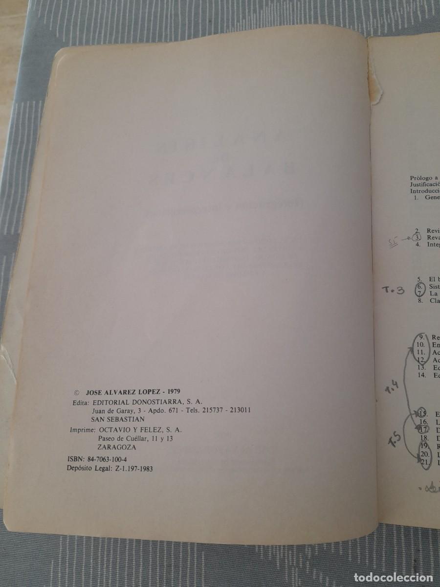 Libros de segunda mano: AN&Aacute;LISIS DE BALANCES (Integraci&oacute;n e interpretaci&oacute;n) - Foto 3