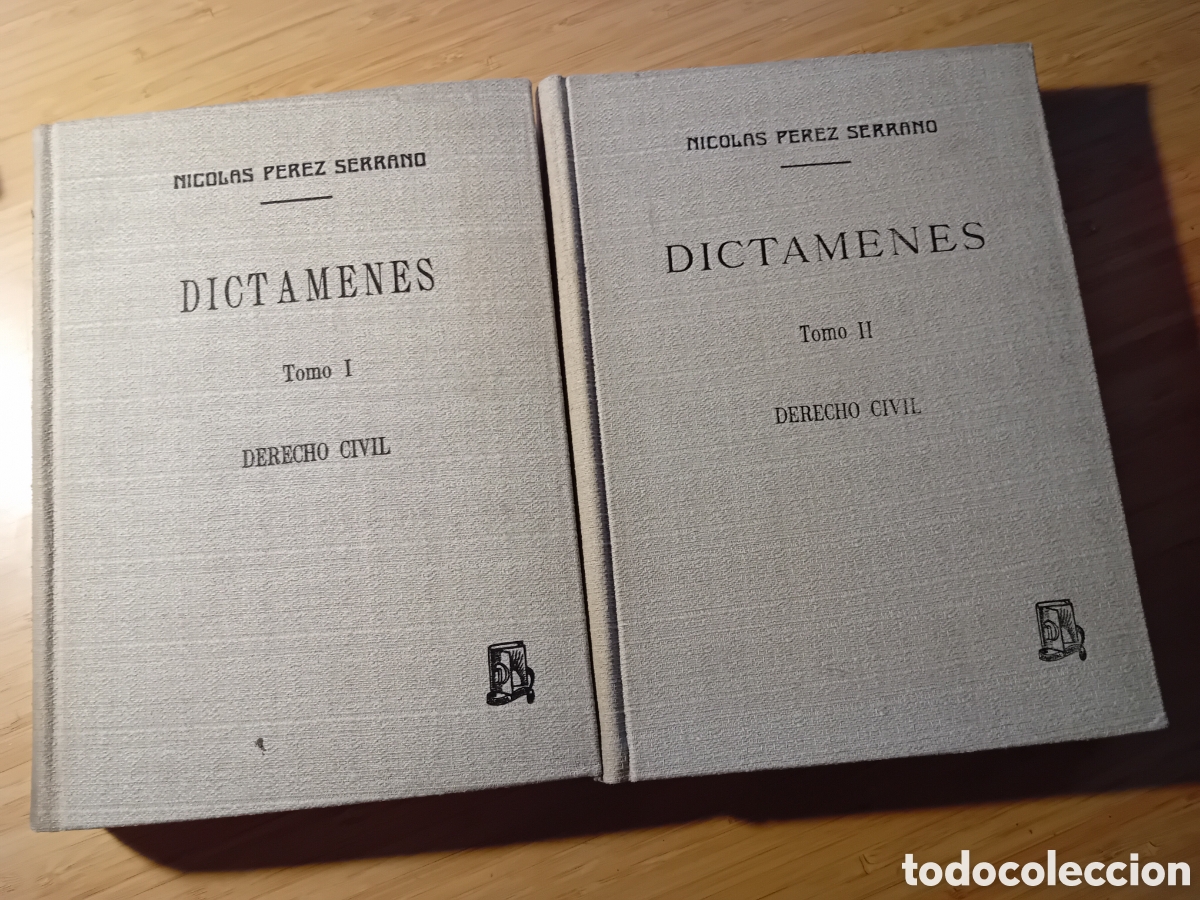 Gebrauchte B&uuml;cher: Dict&aacute;menes vol I y II - Nicolas P&eacute;rez Serrano (Dossat 1965)