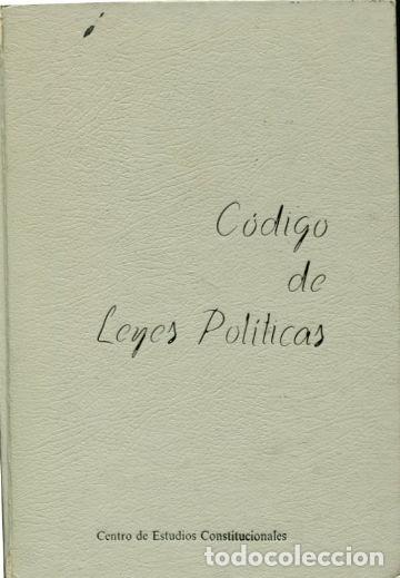Libros de segunda mano: CODIGO DE LEYES POLITICAS. - RUBIO LLORENTE Francisco. - Foto 1