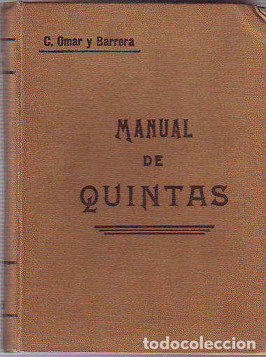 Libros de segunda mano: MANUAL DE QUINTAS. - OMAR Y BARRERA Claudio. - Foto 1