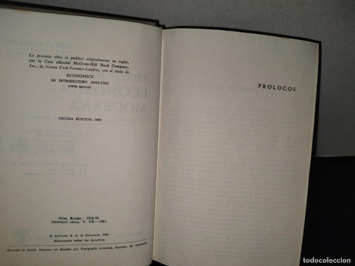 Libros de segunda mano: 112- CURSO DE ECONOM&Iacute;A MODERNA - PAUL A. SAMUELSON - AGUILAR 1963 - Foto 6