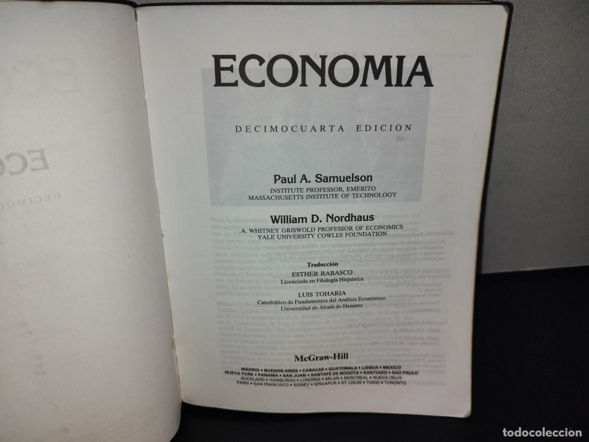 Libros de segunda mano: 114- ECONOM&Iacute;A - PAUL A. SAMUELSON, WILLIAM D. NORDHAUS - Foto 4