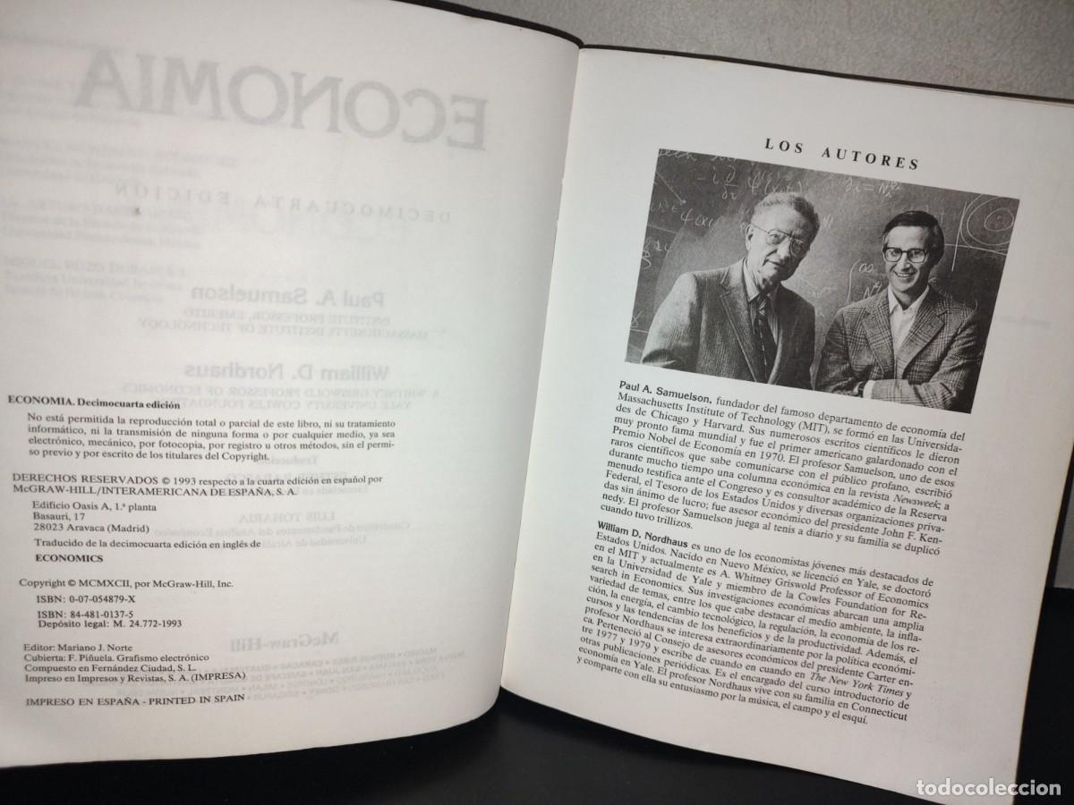 Libros de segunda mano: 114- ECONOM&Iacute;A - PAUL A. SAMUELSON, WILLIAM D. NORDHAUS - Foto 5