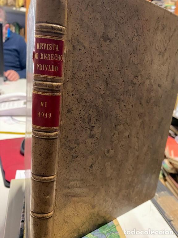 Libri di seconda mano: REVISTA DE DERECHO PRIVADO. TOMO VI (ENERO-DICIEMBRE 1919). - VV.AA.