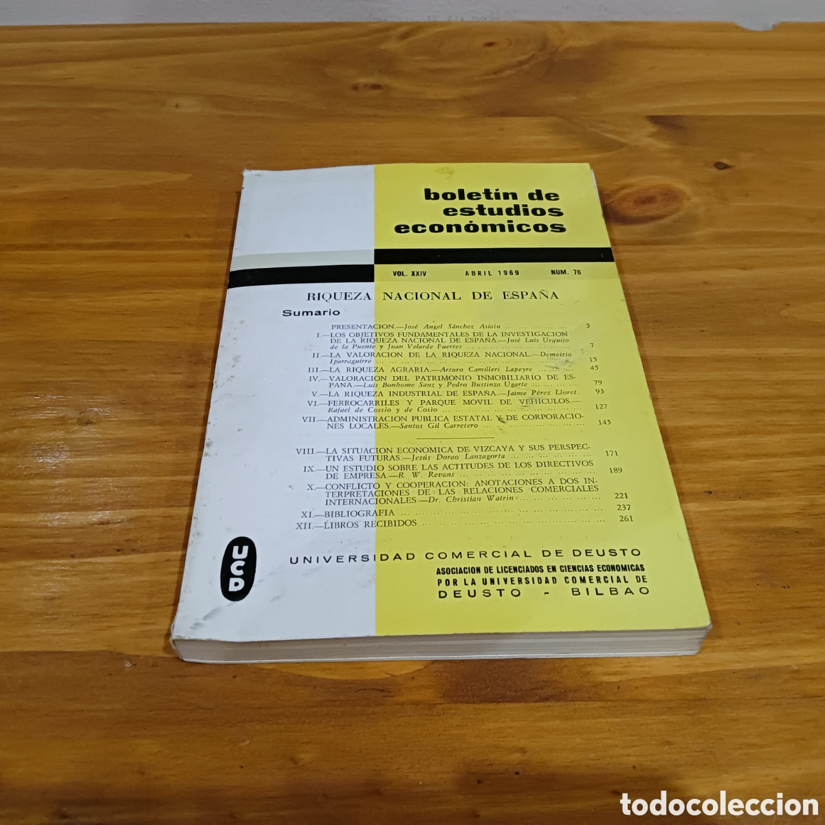 Second hand books: Riqueza nacional de Espa&ntilde;a Num 76.