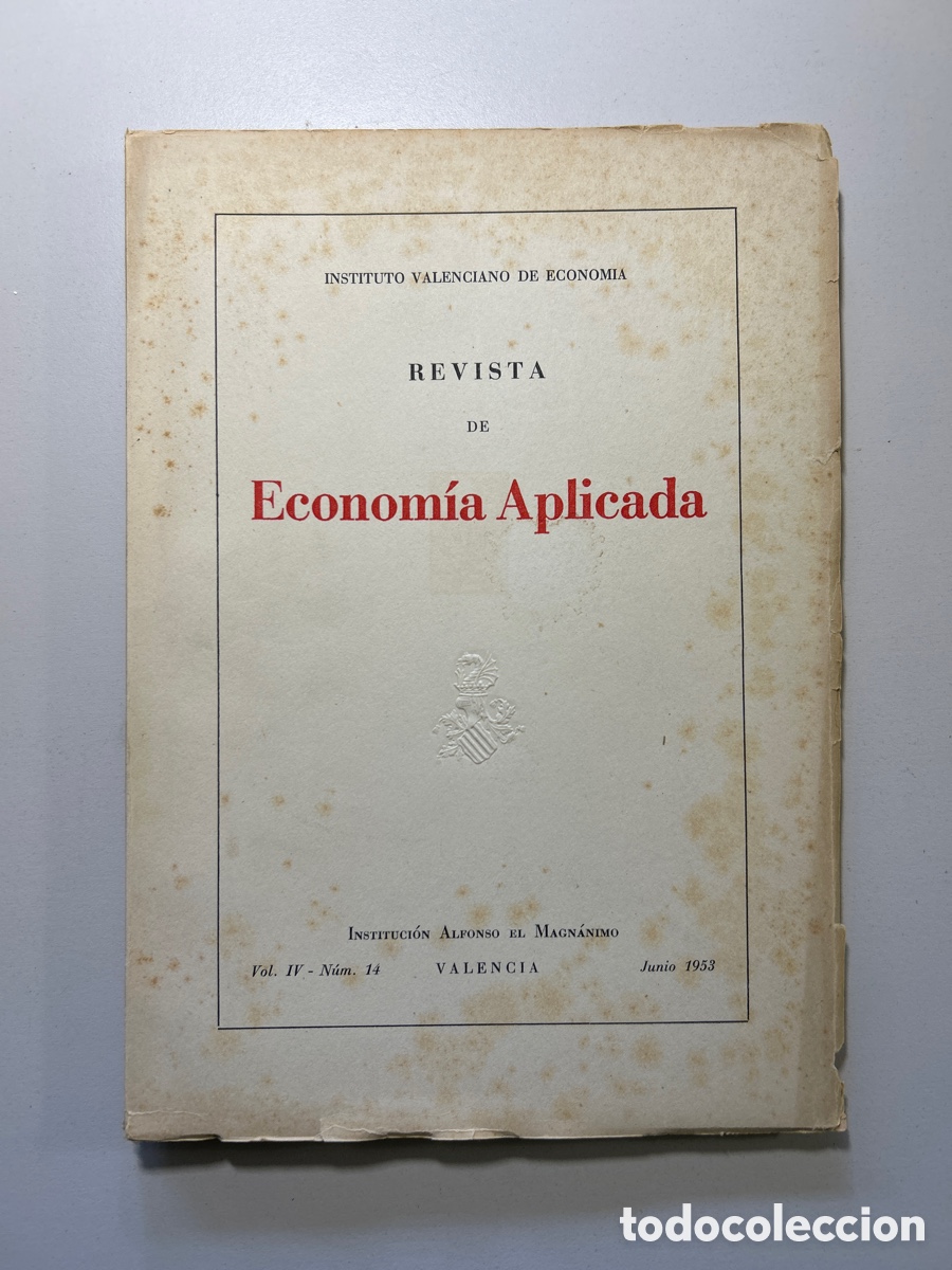Libri di seconda mano: Revista de econom&iacute;a aplicada 1953