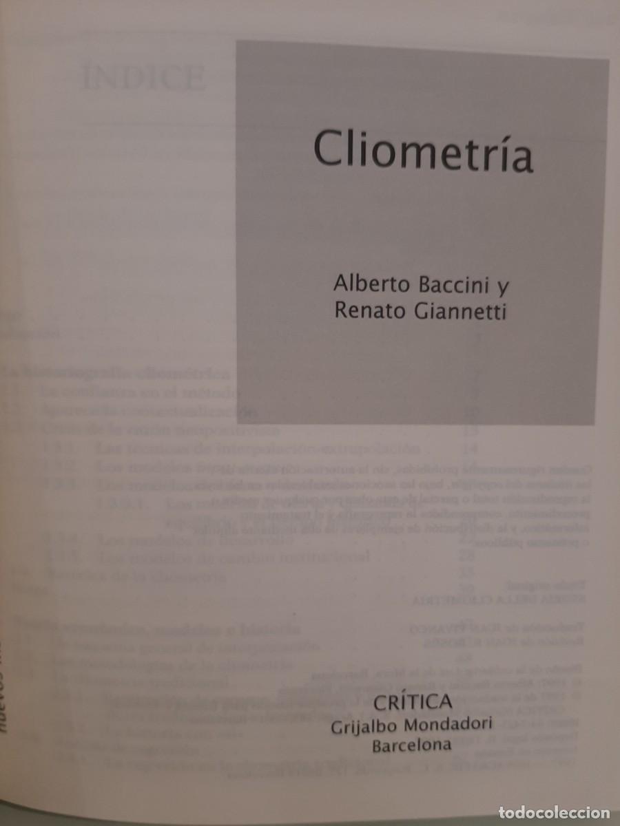 Gebrauchte B&uuml;cher: Alberto Baccini y Renato Giannetti. Cliometr&iacute;a