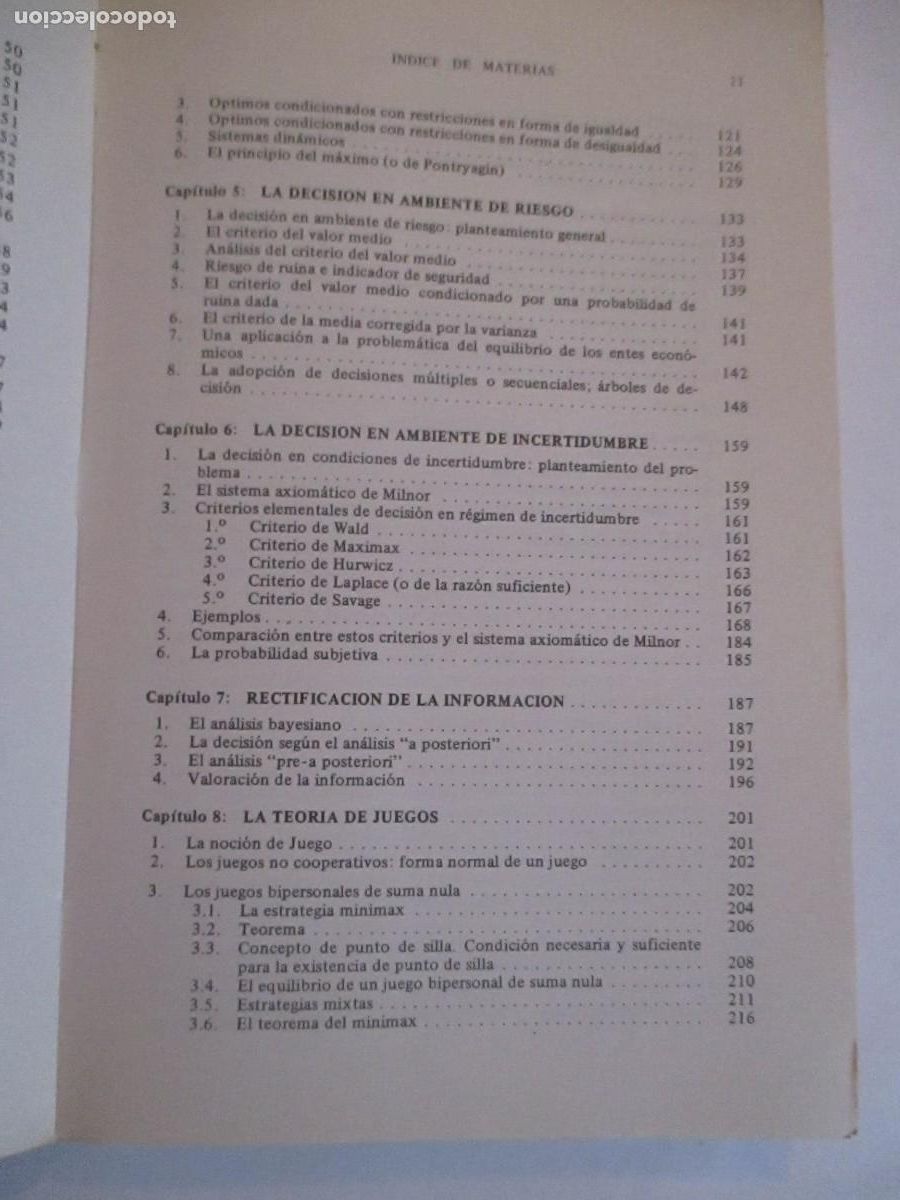 Libros de segunda mano: M. L&Oacute;PEZ CACHERO Teor&iacute;a de la decisi&oacute;n W30946 - Foto 4