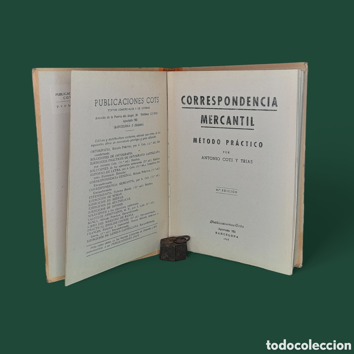 Libros de segunda mano: Libro antiguo Correspondencia mercantil. - Foto 2