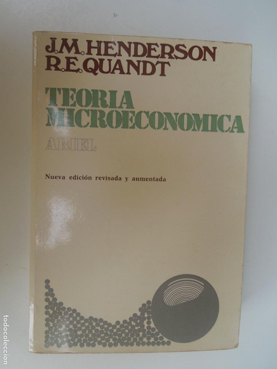 Libri di seconda mano: TEORIA MICROECON&Oacute;MICA - J.M. HENDERSON/R.E. QUANDT - EDICIONES ARIEL 1975.