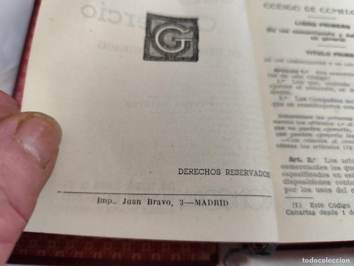 Libros de segunda mano: CODIGO DE COMERCIO, GONGORA / NOVENA EDICION / SUX 10 - Foto 5