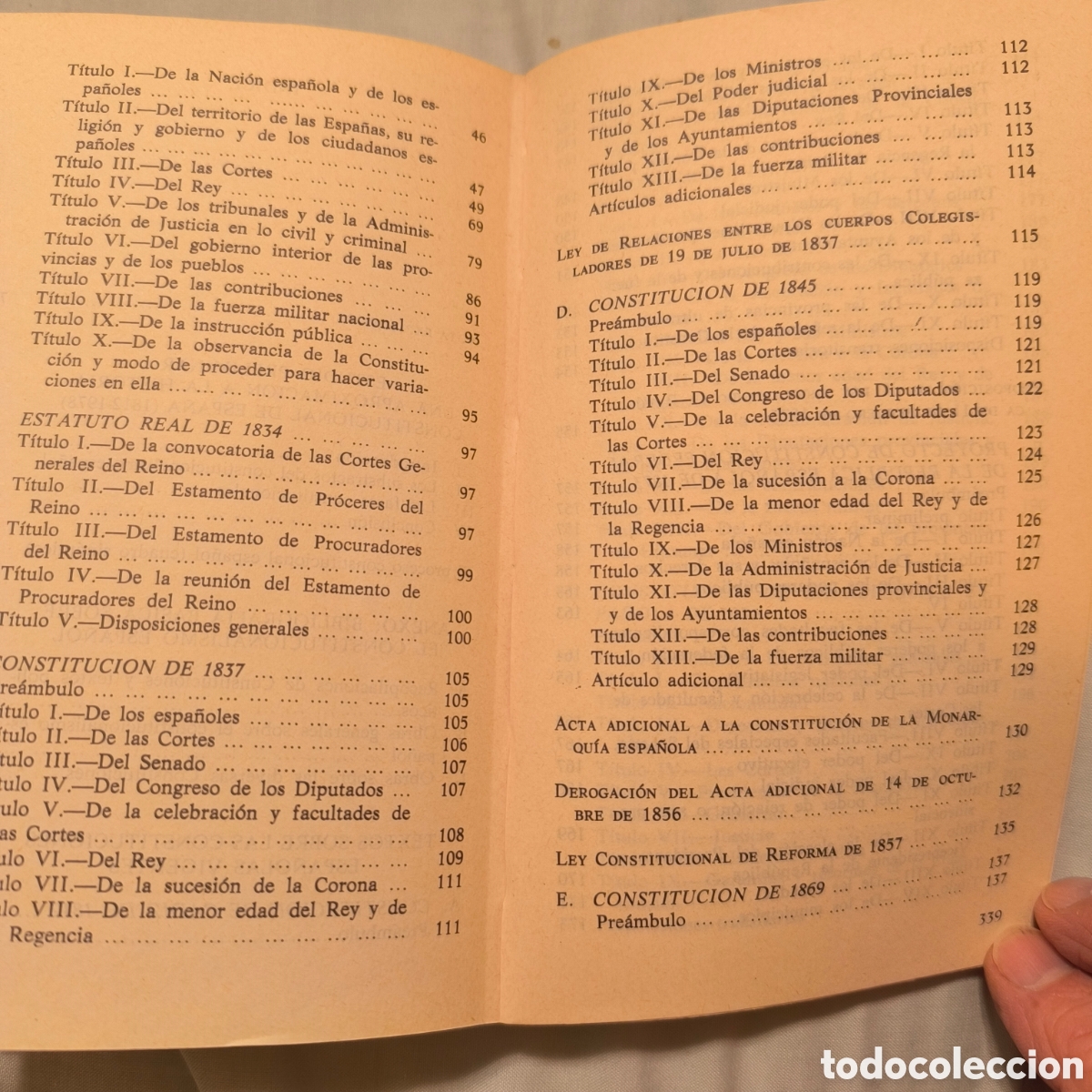 Libros de segunda mano: Las constituciones de Espa&ntilde;a. Jorge de Esteban - Foto 3
