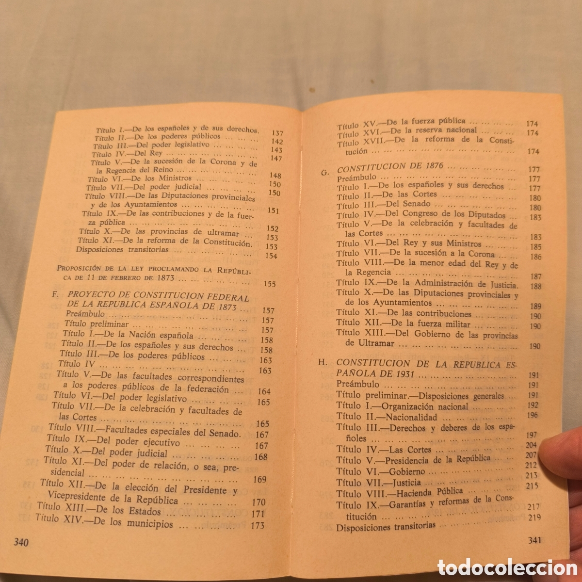 Libros de segunda mano: Las constituciones de Espa&ntilde;a. Jorge de Esteban - Foto 4