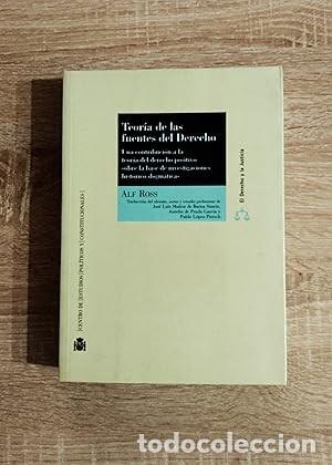 Gebrauchte B&uuml;cher: TEORIA DE LAS FUENTES DEL DERECHO - UNA CONTRIBUCION A LA TEORIA DEL DERECHO POSITIVO SOBRE LA BASE